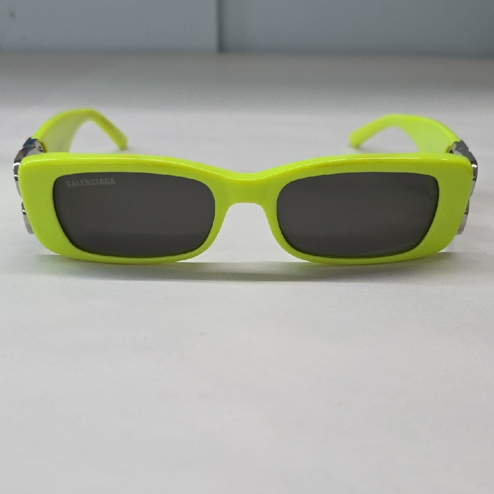 Balenciaga Neon Yellow BB0096S Sunglasses (Read Description)